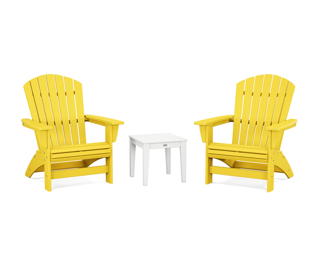 POLYWOOD® 3-Piece Nautical Grand Adirondack Set