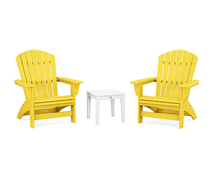 POLYWOOD® 3-Piece Nautical Grand Adirondack Set