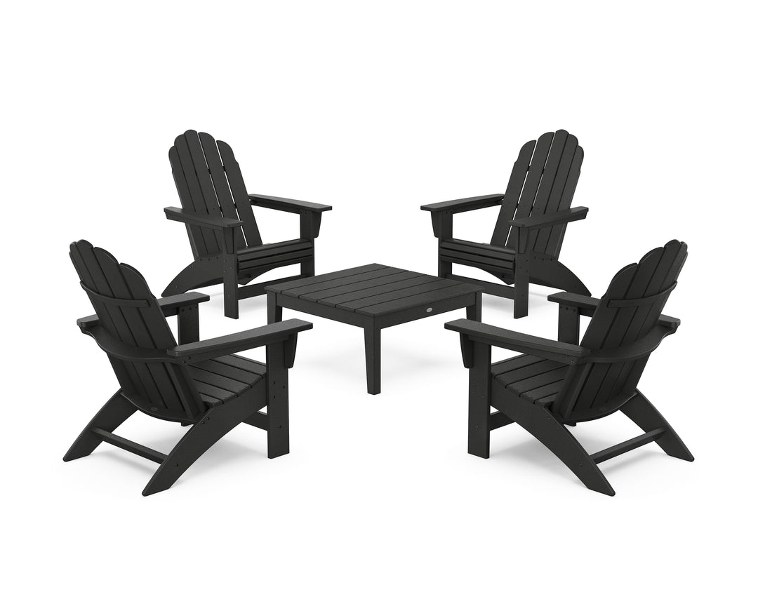 POLYWOOD® 5-Piece Vineyard Grand Adirondack Chair Conversation Group