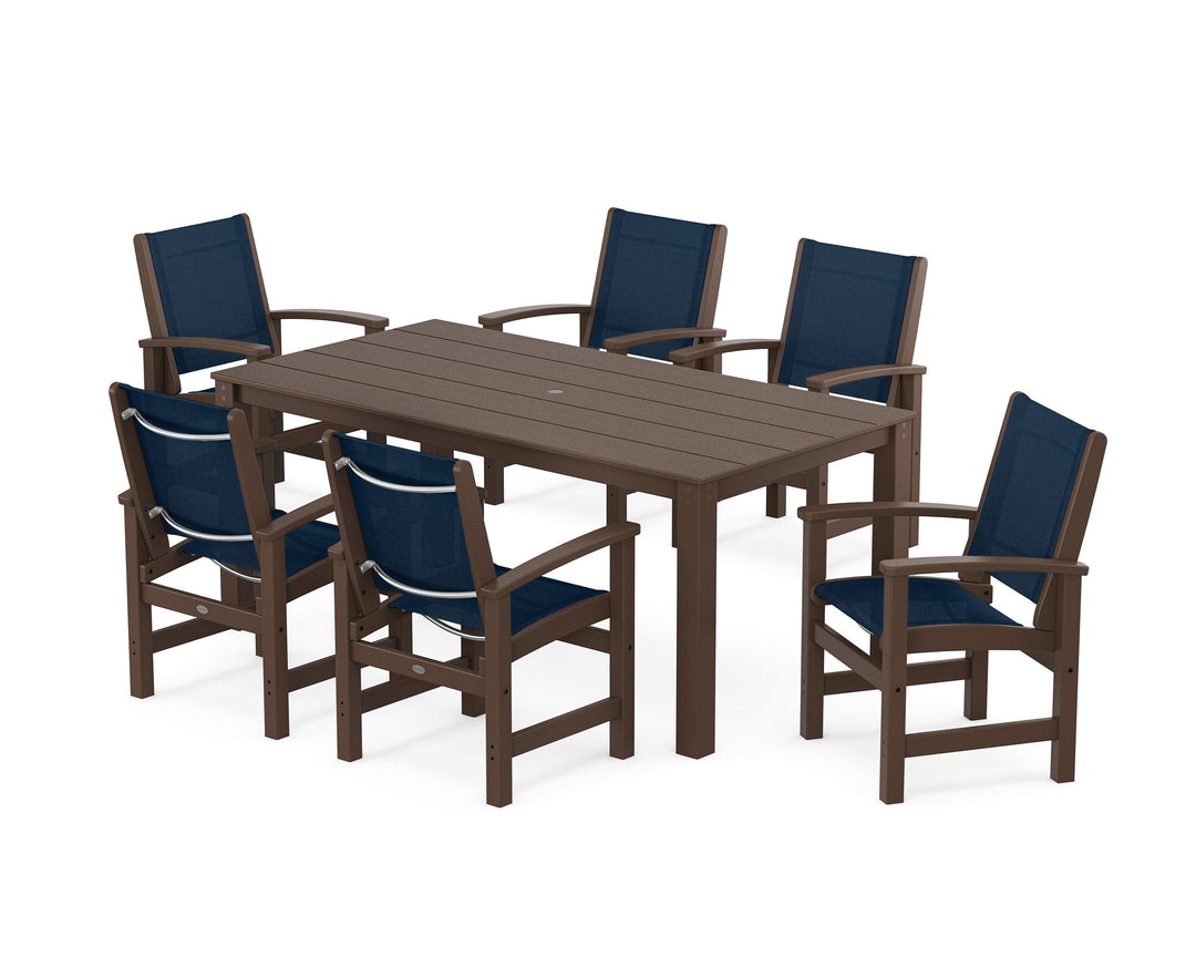 POLYWOOD® Coastal 7-Piece Parsons Dining Set