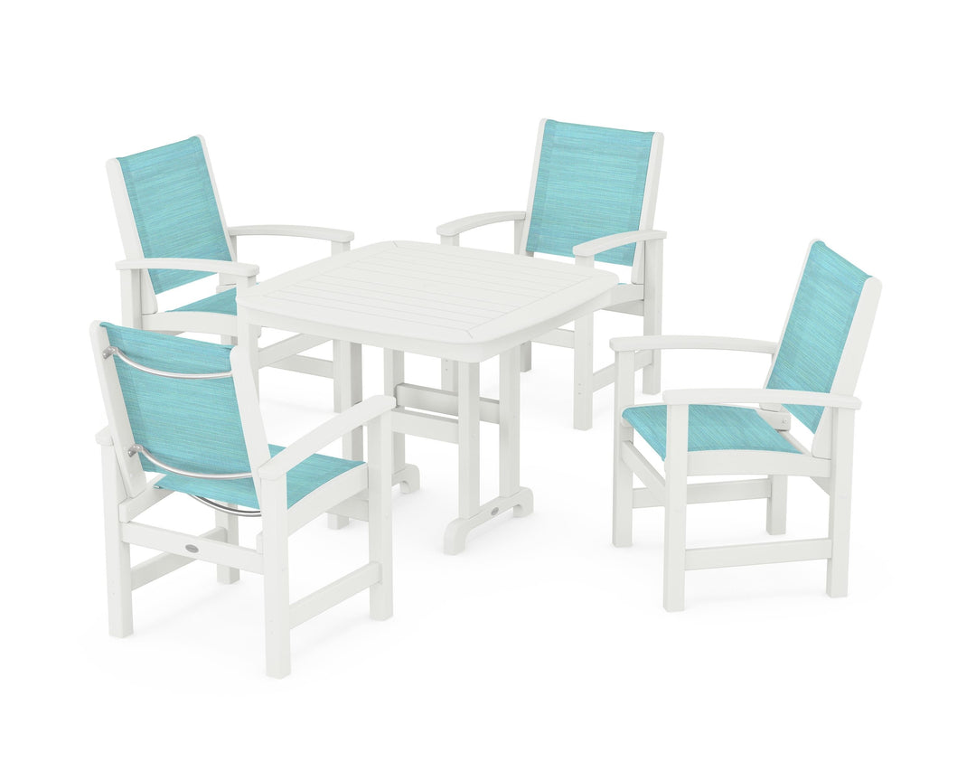 POLYWOOD® Coastal 5-Piece Dining Set