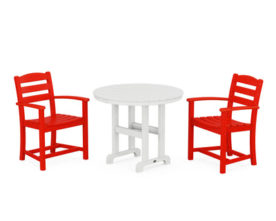 La Casa CafŽ 3-Piece Round Dining Set