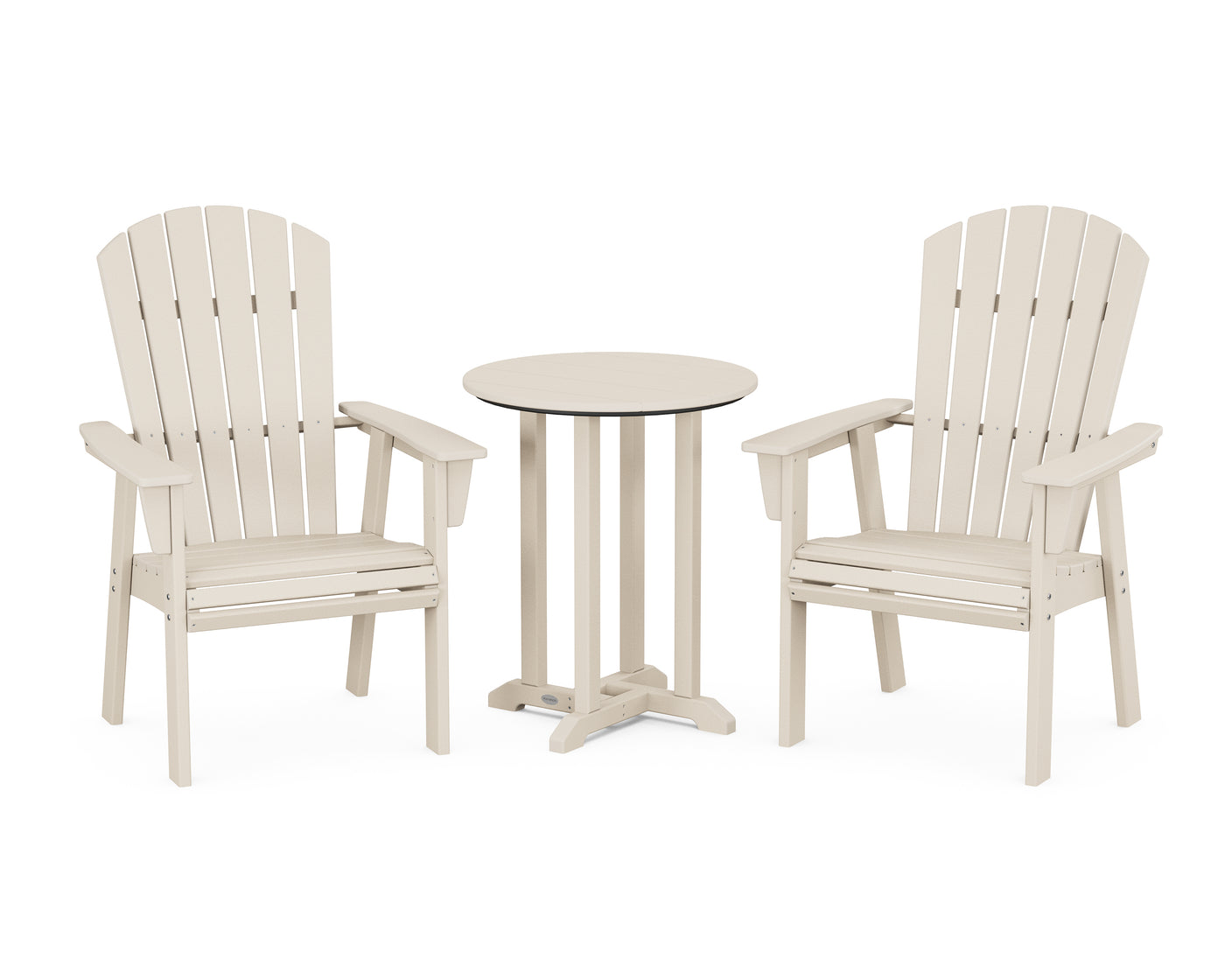 Nautical Adirondack 3-Piece Round Bistro Dining Set