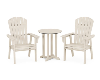 Nautical Adirondack 3-Piece Round Bistro Dining Set