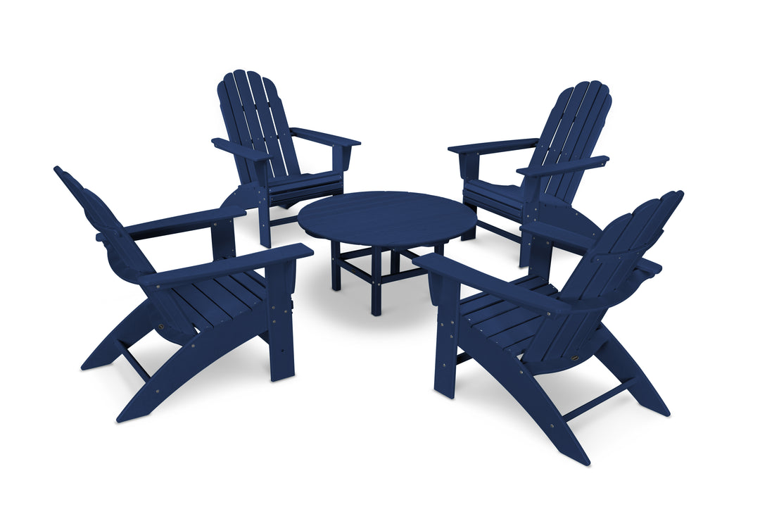 POLYWOOD® Vineyard 5-Piece Oversized Adirondack Set