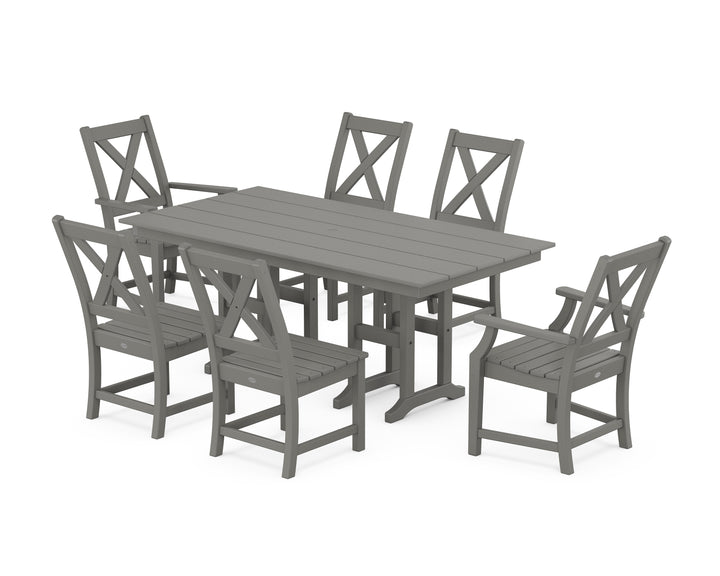 POLYWOOD® Braxton 7-Piece Farmhouse Dining Set