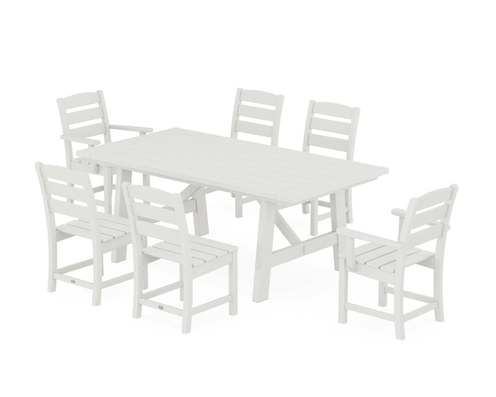 POLYWOOD® Lakeside 7-Piece Rustic Farmhouse Dining Set