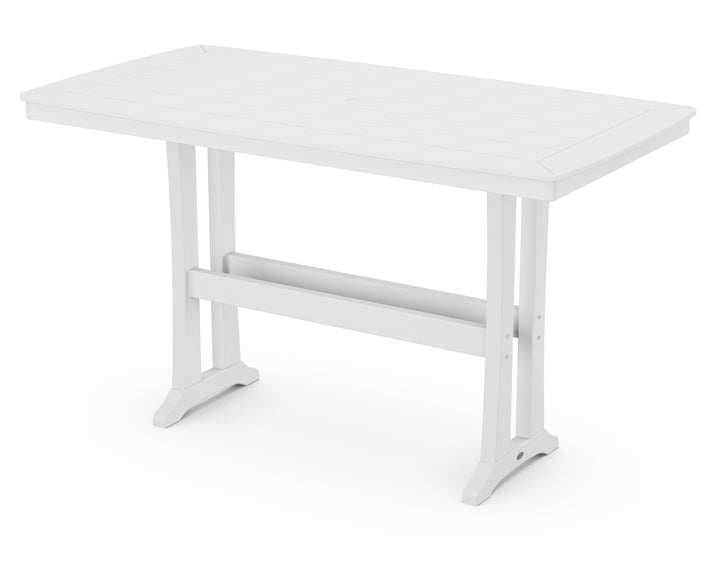 POLYWOOD® Nautical Trestle 38" x 73" Bar Table