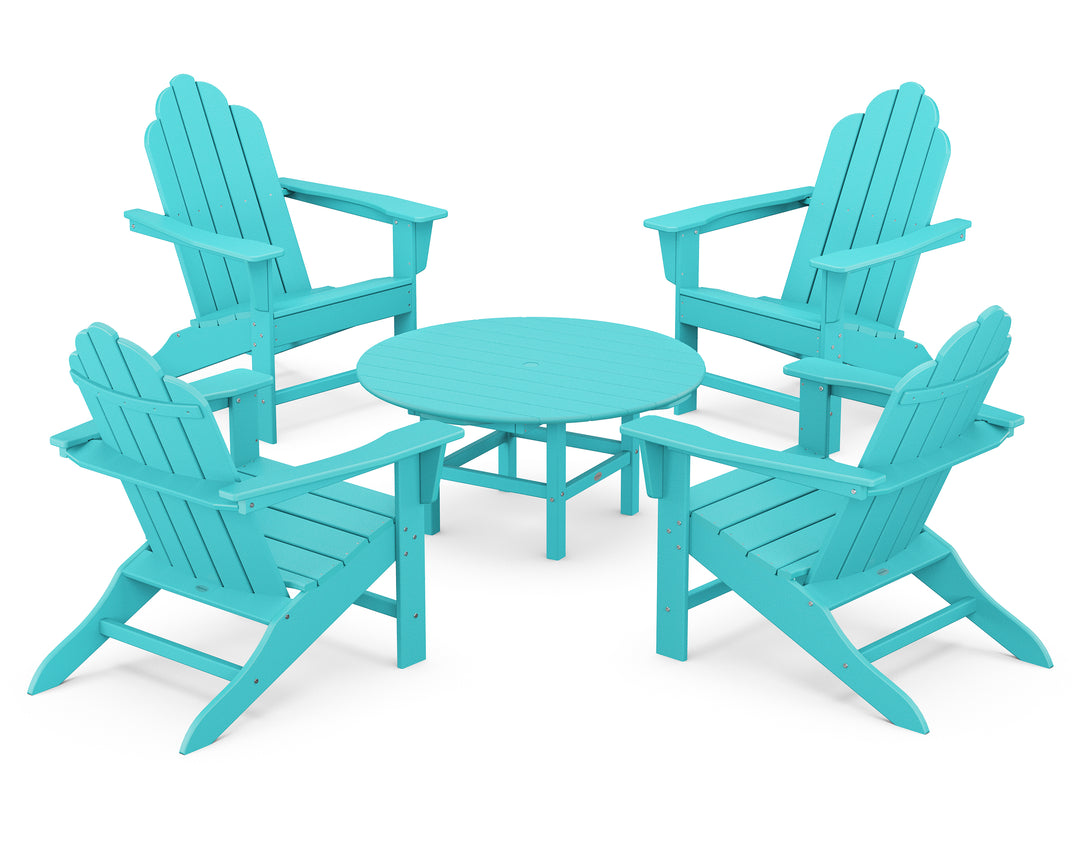 POLYWOOD® Long Island Adirondack 5-Piece Conversation Group