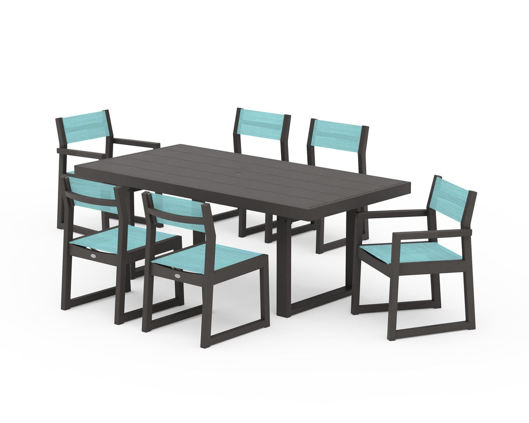 POLYWOOD® EDGE Sling 7-Piece Dining Set