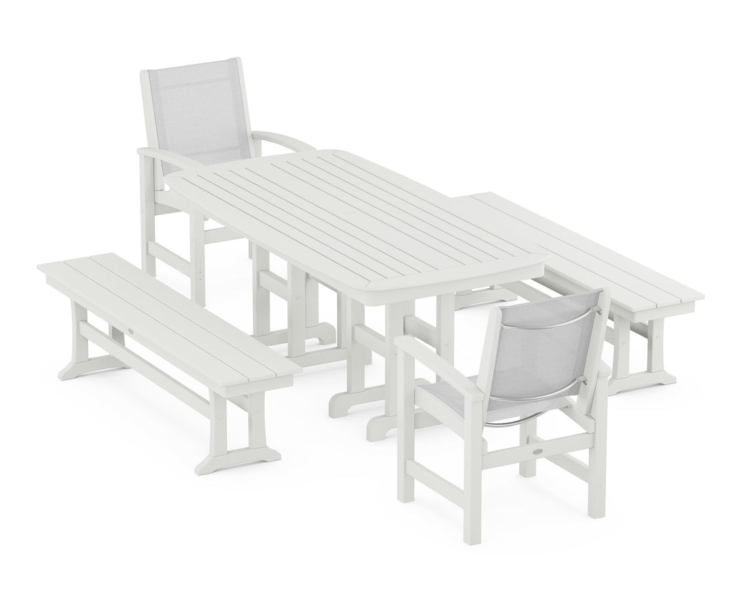 POLYWOOD® Coastal 5-Piece Dining Set