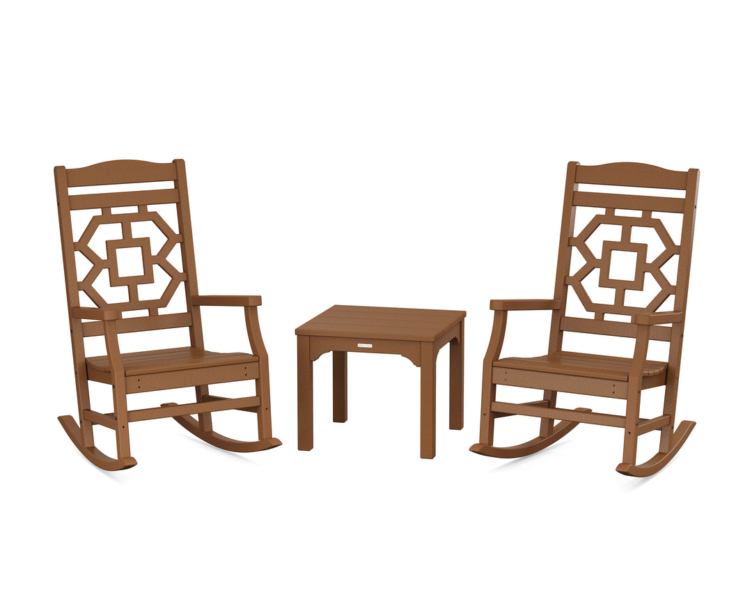 Martha Stewart by POLYWOOD® Chinoiserie 3-Piece Rocking Chair Set