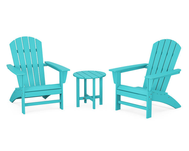 POLYWOOD® Nautical 3-Piece Adirondack Set