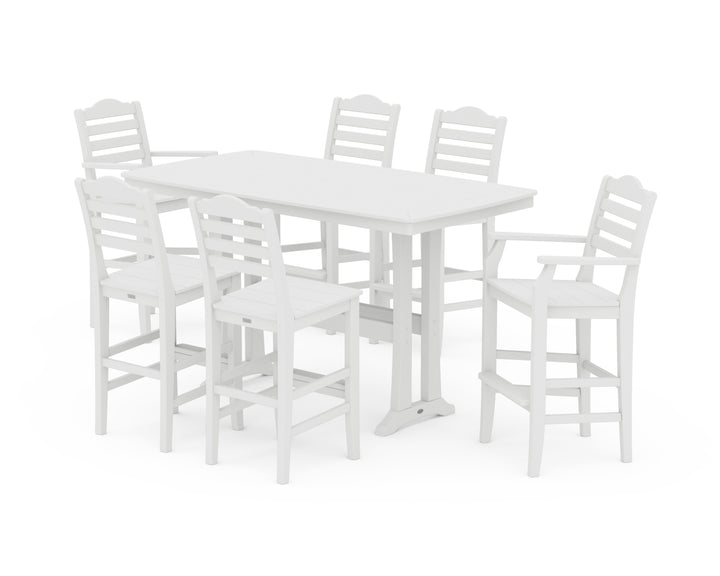 Draper James™ by  POLYWOOD® Savannah 7-Piece Bar Set with Trestle Legs