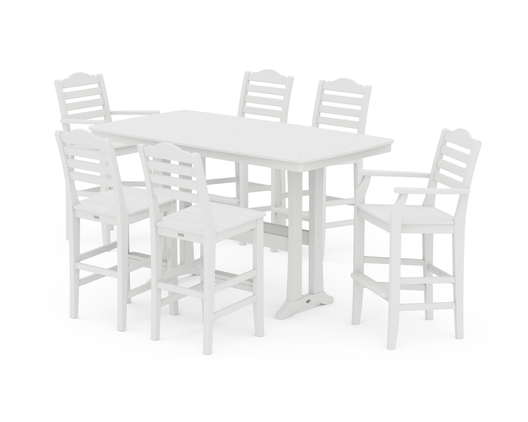 Draper James™ by  POLYWOOD® Savannah 7-Piece Bar Set with Trestle Legs