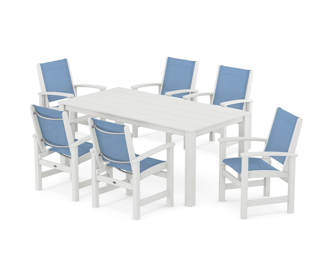 POLYWOOD® Coastal 7-Piece Parsons Dining Set