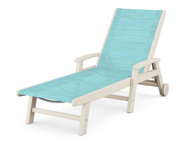 POLYWOOD® Coastal Chaise with Wheels