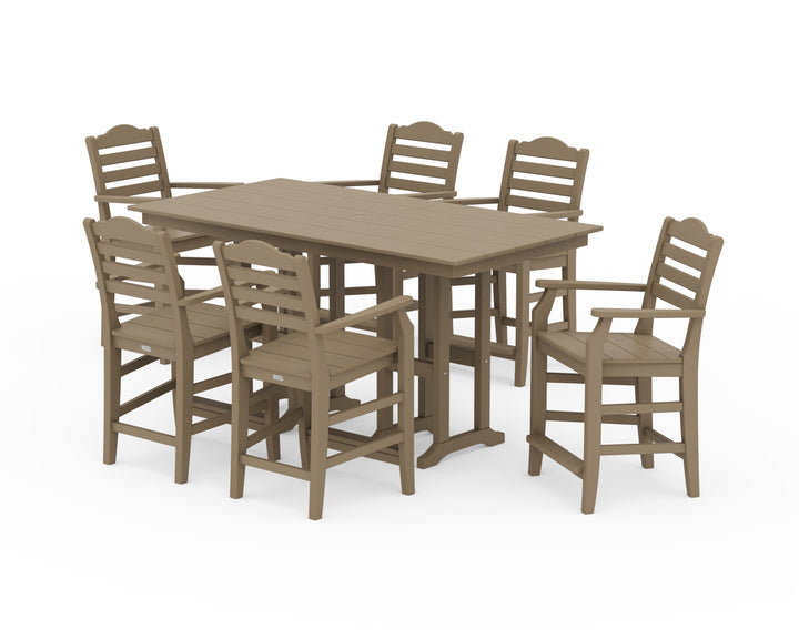 Draper James™ by  POLYWOOD® Savannah Arm Chair 7-Piece Farmhouse Counter Set