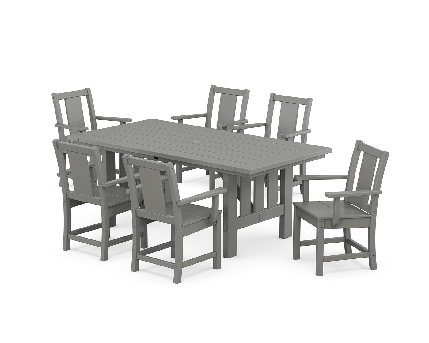 Prairie Arm Chair 7-Piece Mission Dining Set