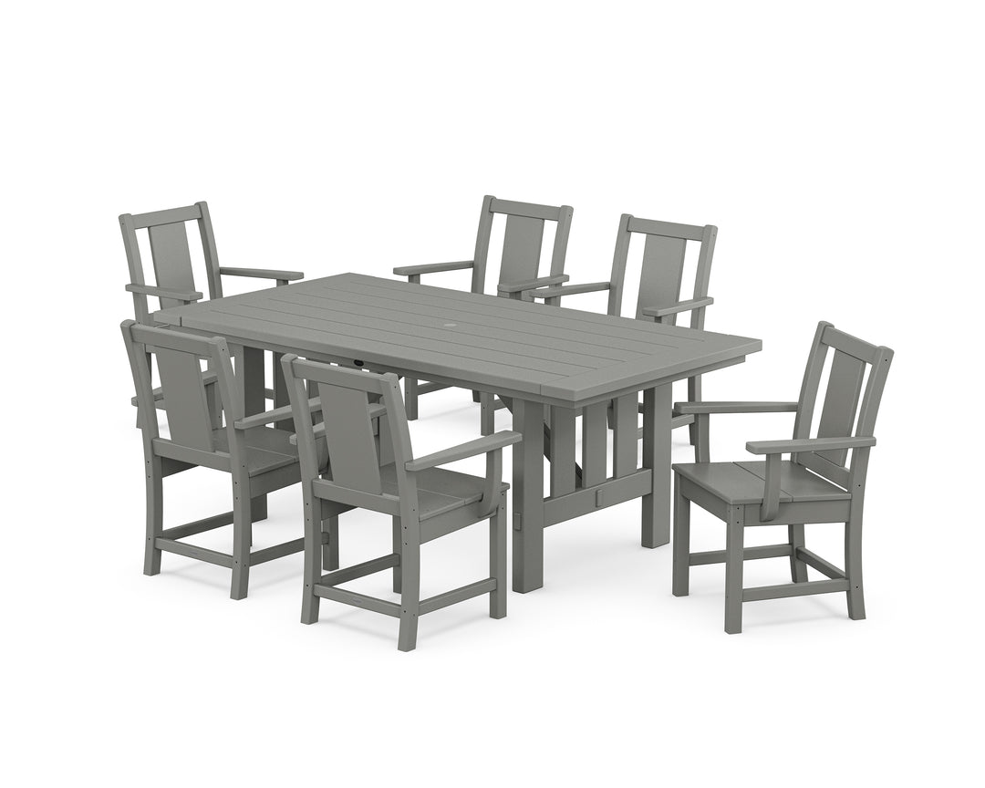 POLYWOOD® Prairie Arm Chair 7-Piece Mission Dining Set