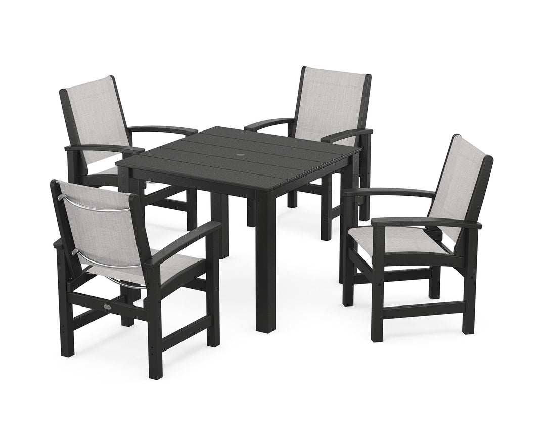 POLYWOOD® Coastal 5-Piece Parsons Dining Set