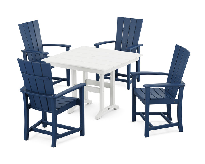 POLYWOOD® Quattro 5-Piece Farmhouse Dining Set