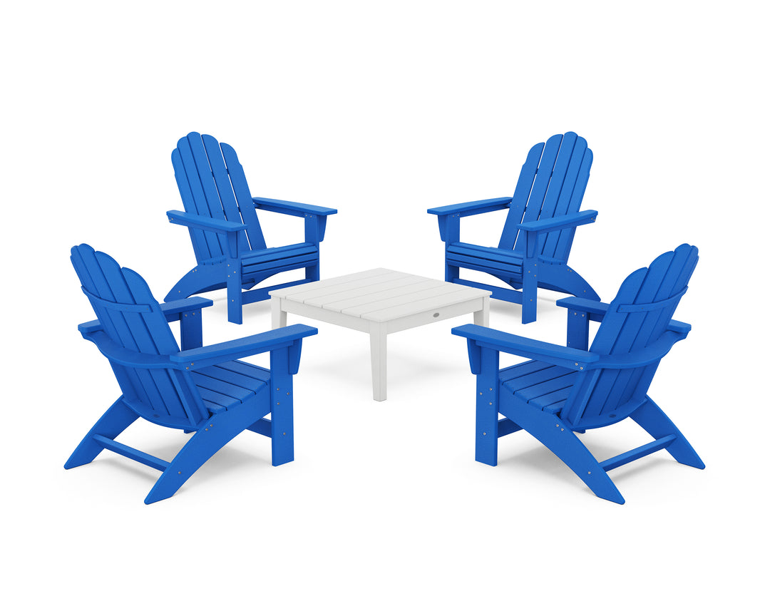 POLYWOOD® 5-Piece Vineyard Grand Adirondack Chair Conversation Group