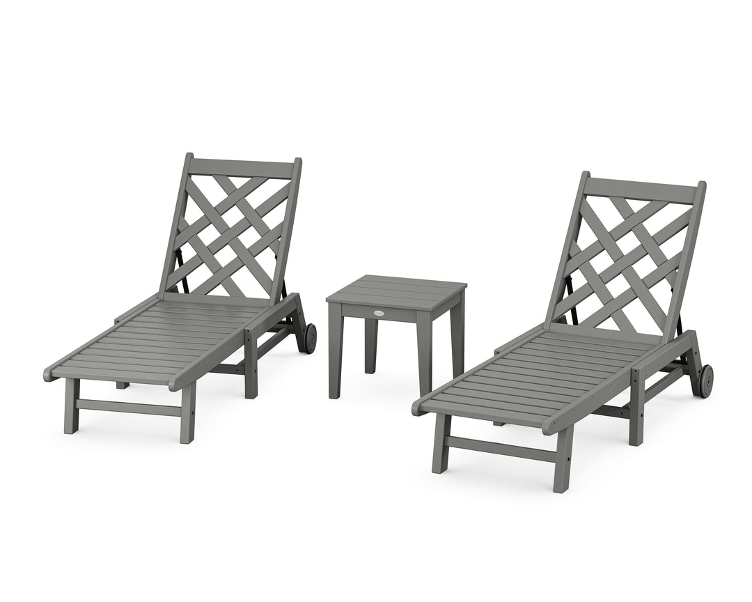 Country Living Wovendale 3-Piece Chaise Set with Wheels