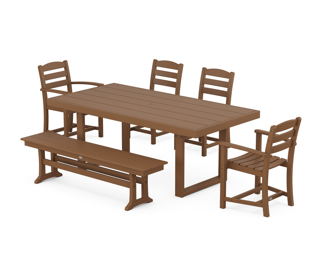 POLYWOOD® La Casa Café 6-Piece Dining Set with Bench