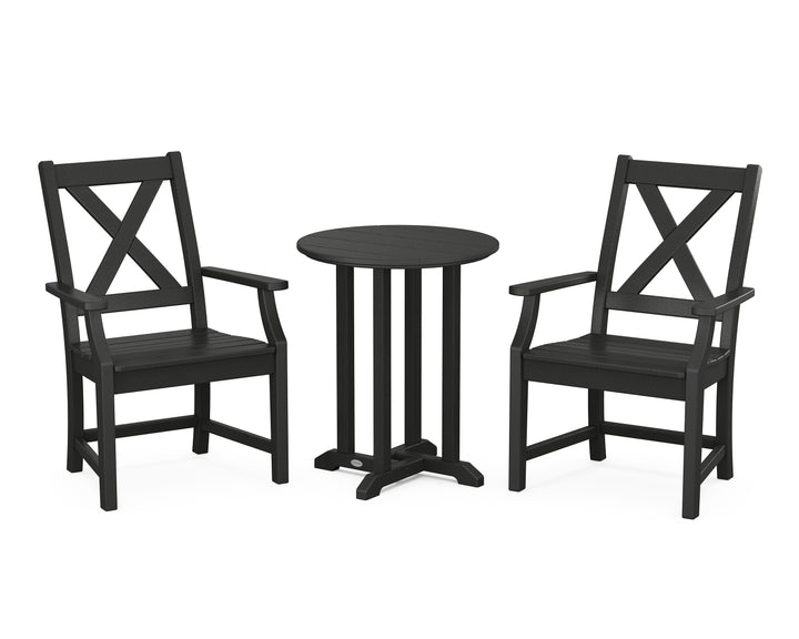 POLYWOOD® Braxton 3-Piece Round Bistro Dining Set