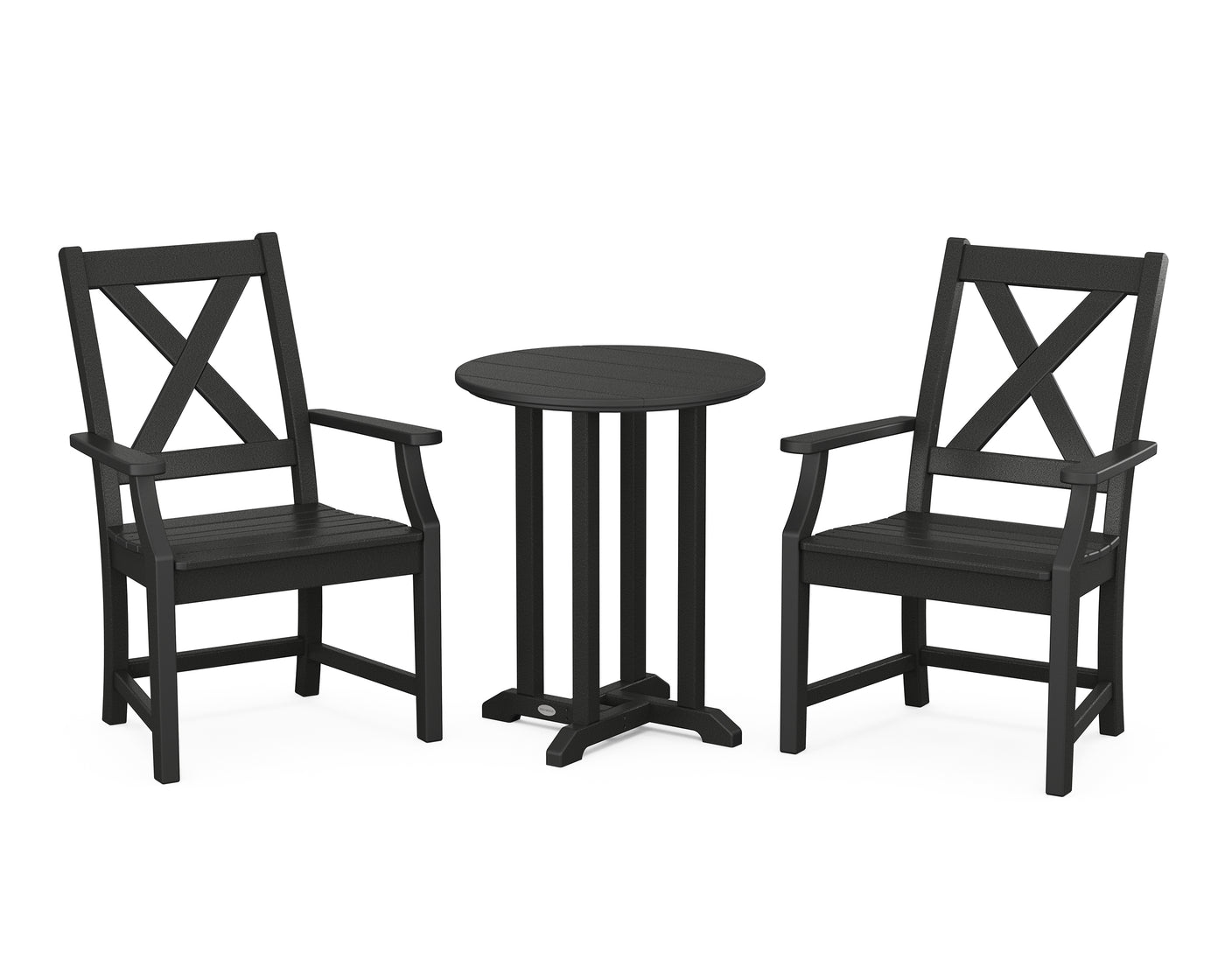 Braxton 3-Piece Round Bistro Dining Set