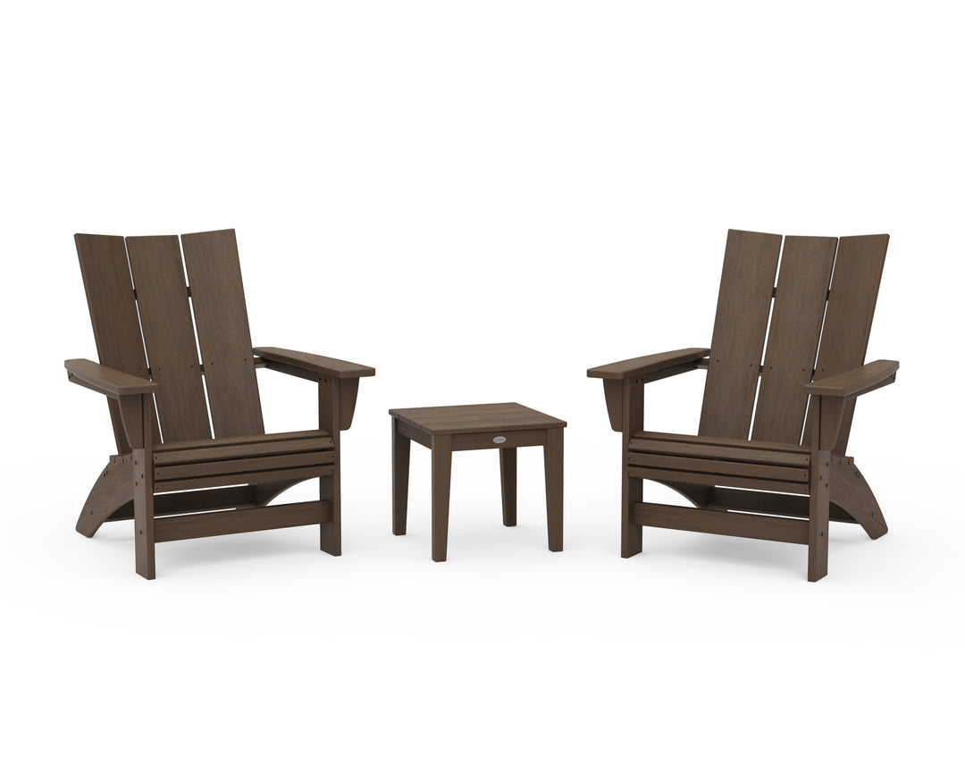 POLYWOOD® 3-Piece Modern Grand Adirondack Set