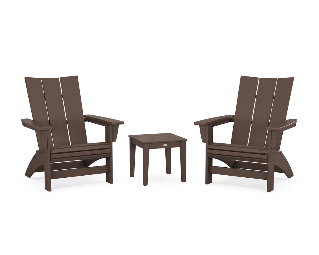 POLYWOOD® 3-Piece Modern Grand Adirondack Set
