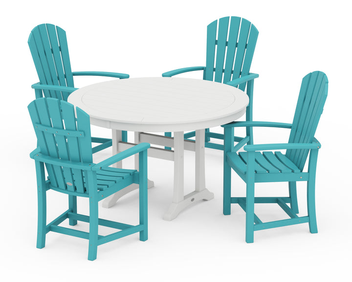 POLYWOOD® Palm Coast 5-Piece Round Dining Set