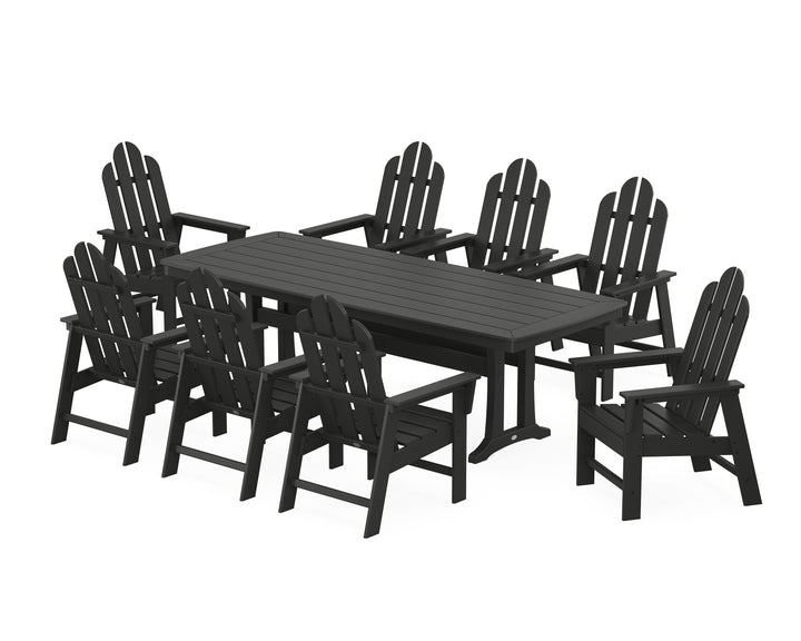 POLYWOOD® Long Island 9-Piece Dining Set with Trestle Legs