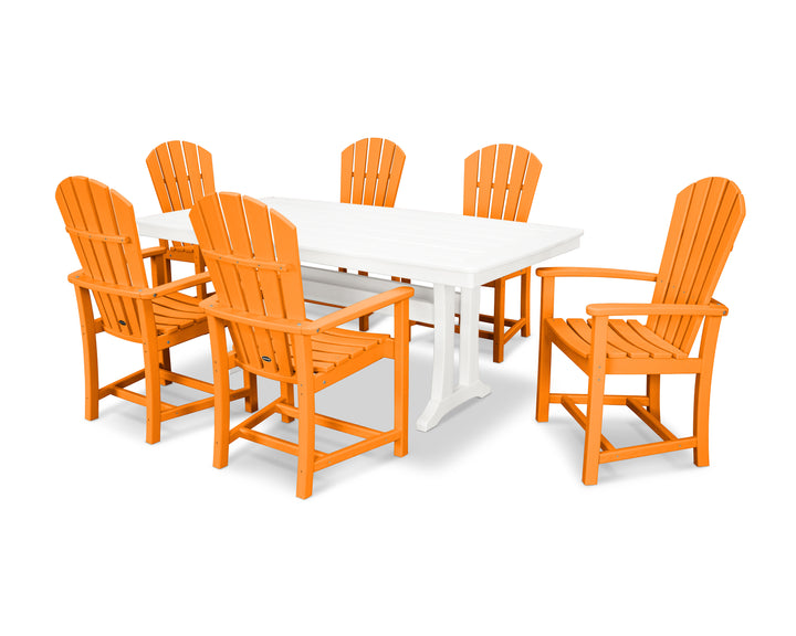 POLYWOOD® Palm Coast 7-Piece Dining Set with Trestle Legs
