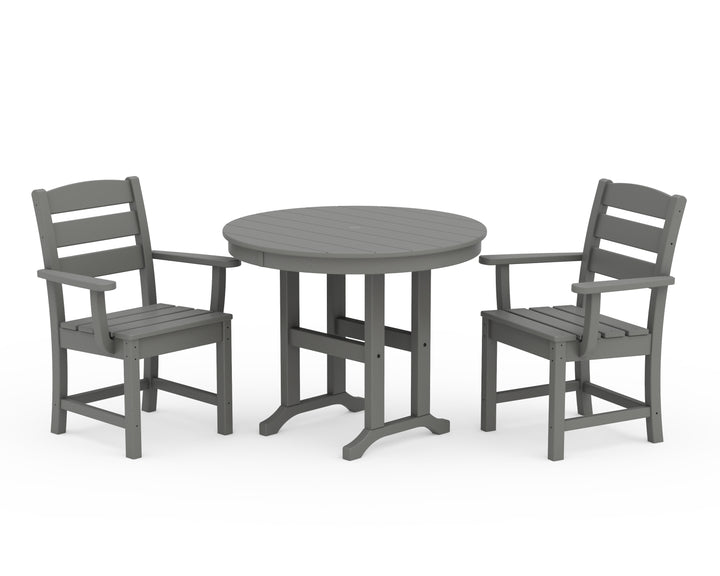POLYWOOD® Lakeside 3-Piece Round Dining Set