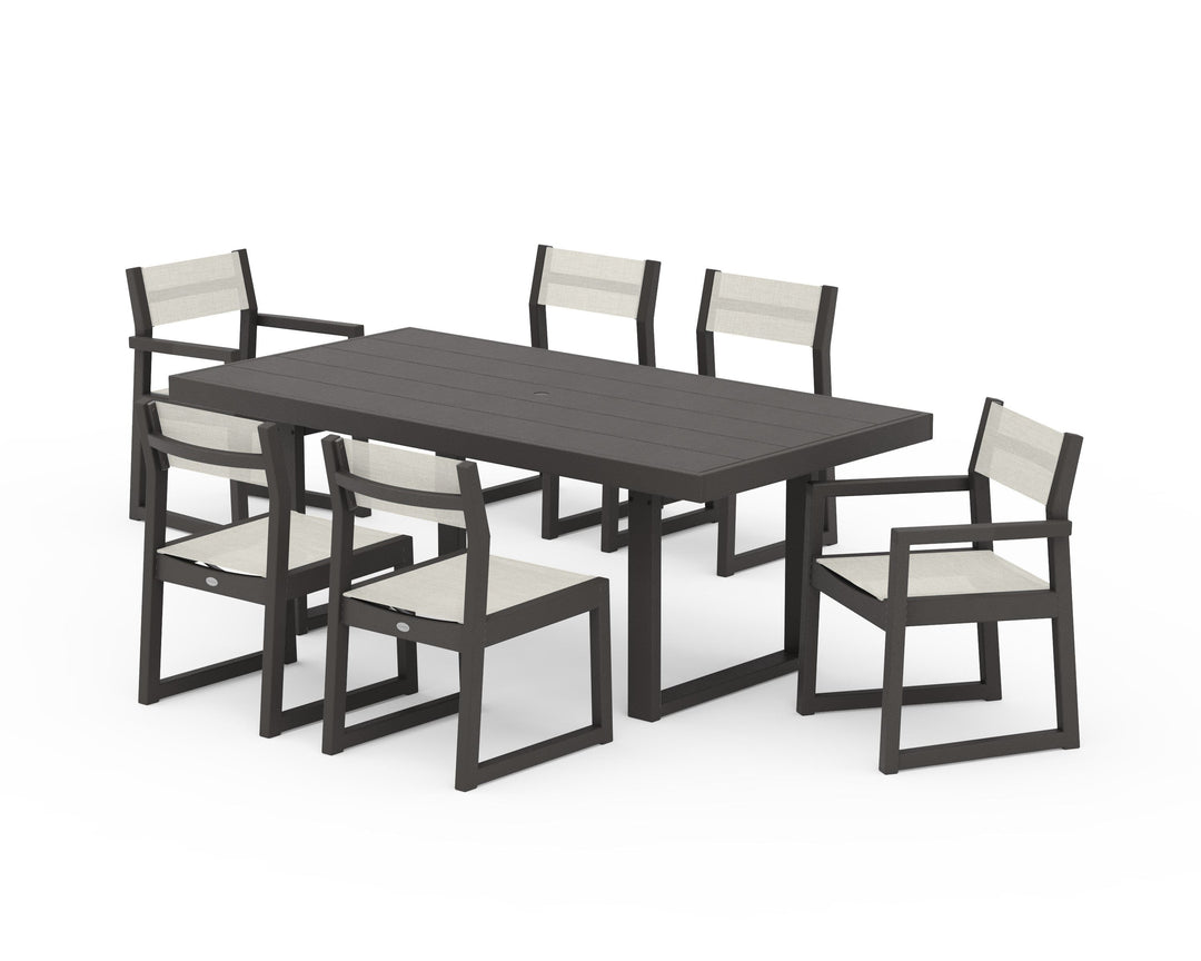 POLYWOOD® EDGE Sling 7-Piece Dining Set