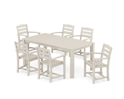 La Casa Cafe' Arm Chair 7-Piece Parsons Dining Set