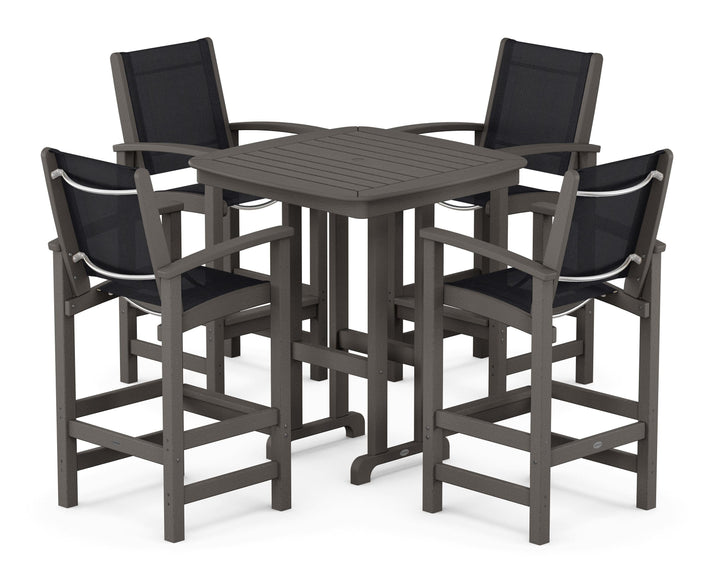POLYWOOD® Coastal 5-Piece Bar Set