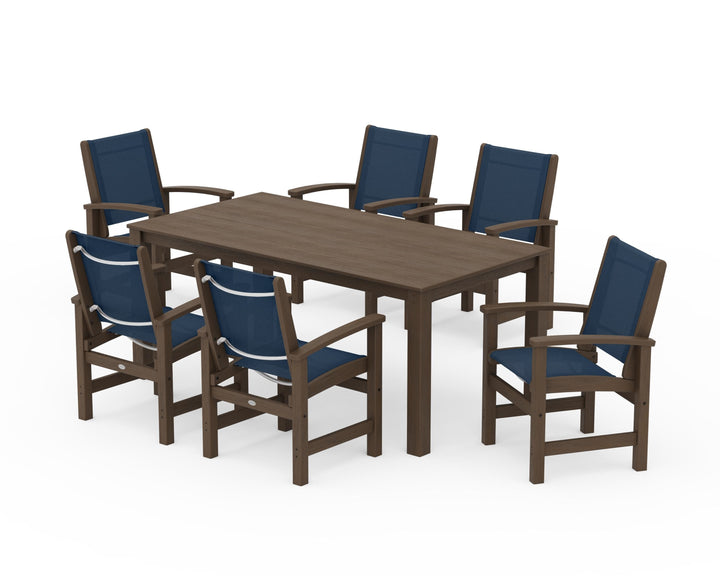 POLYWOOD® Coastal 7-Piece Parsons Dining Set