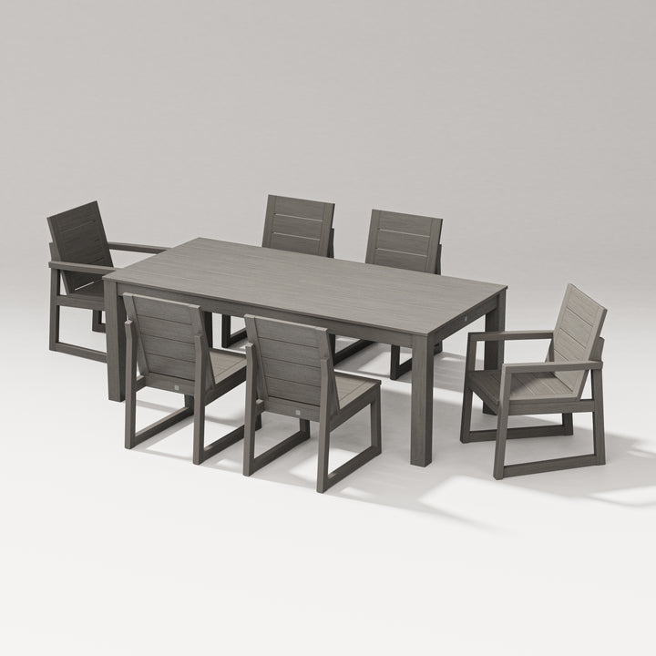 PW Designer Series Elevate 7-Piece Parsons Table Dining Set