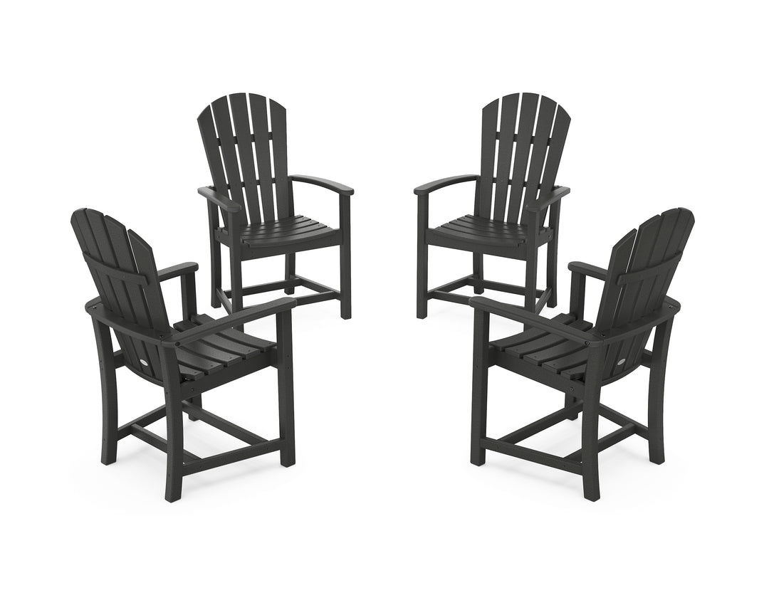 POLYWOOD® Palm Coast 4-Piece Upright Adirondack Conversation Set