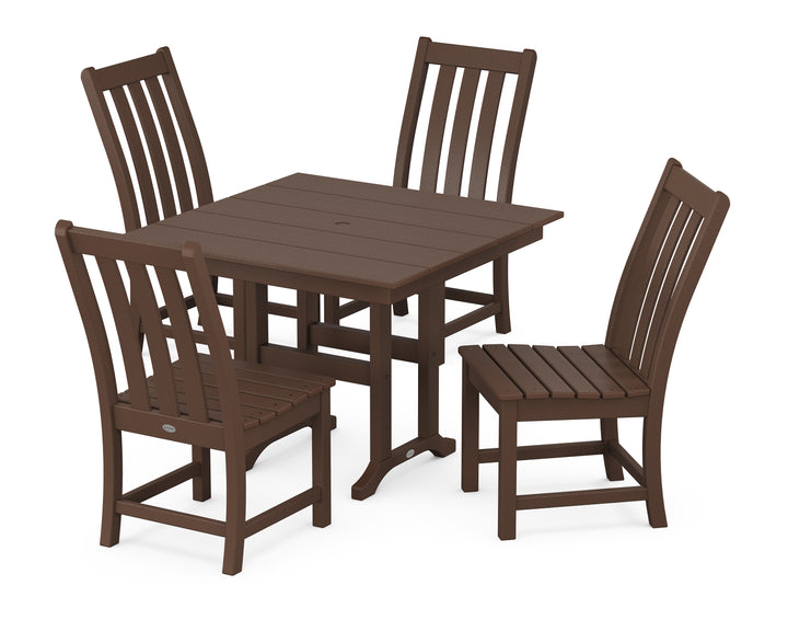 POLYWOOD® Vineyard Side Chair 5-Piece Farmhouse Dining Set