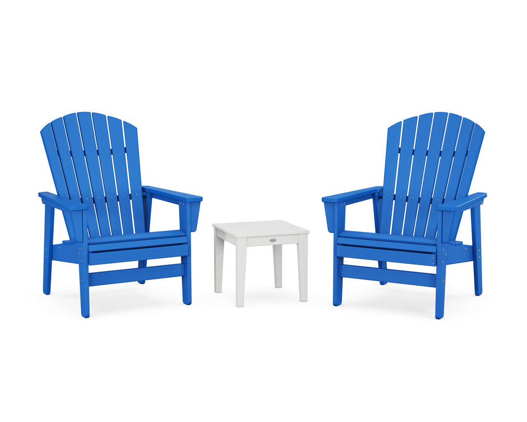 POLYWOOD® 3-Piece Nautical Grand Upright Adirondack Set