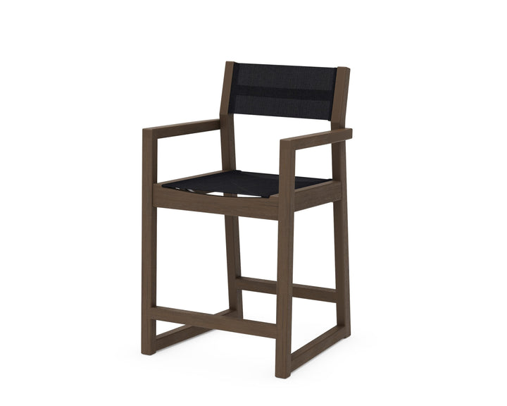 POLYWOOD® EDGE Sling Counter Arm Chair