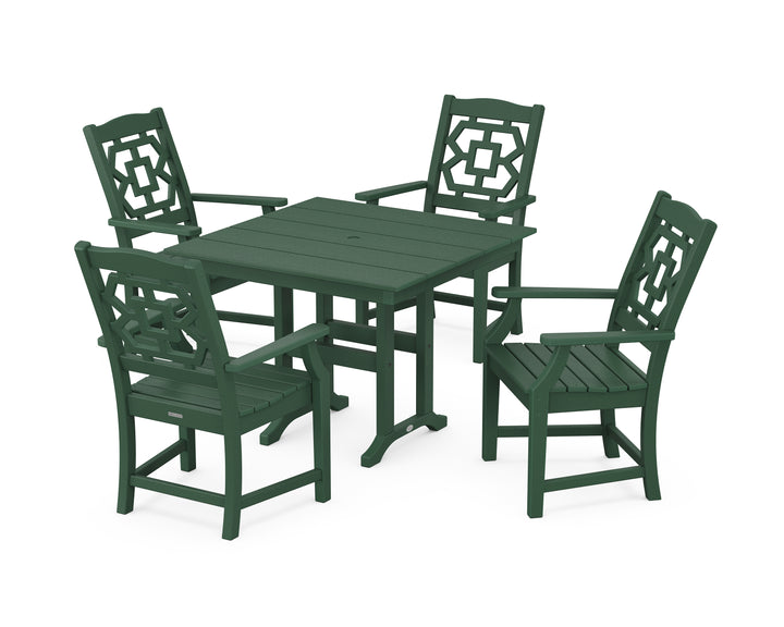 Martha Stewart by POLYWOOD® Chinoiserie 5-Piece Farmhouse Dining Set