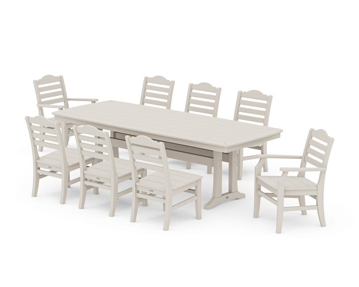 POLYWOOD® Savannah 9-Piece Dining Set with Trestle Legs
