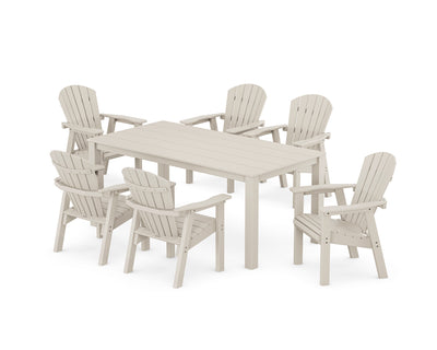 Seashell 7-Piece Parsons Dining Set