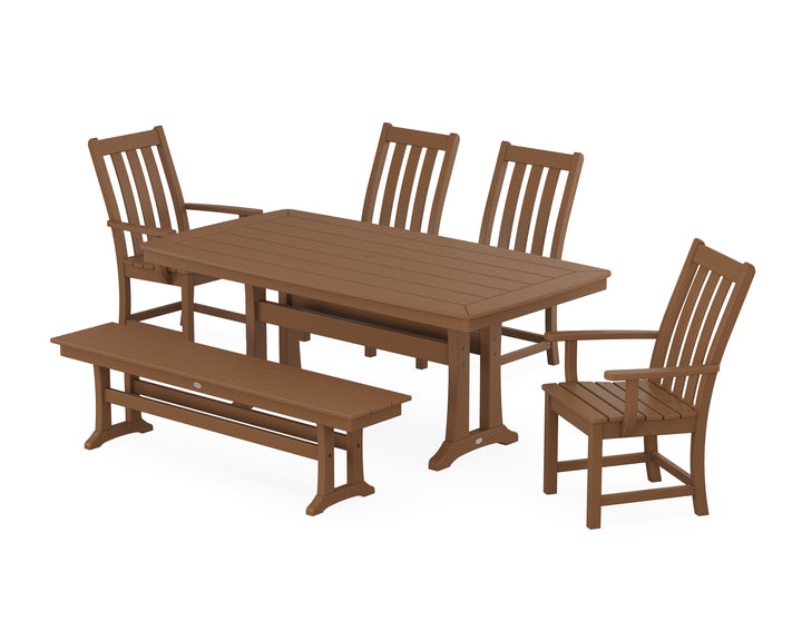 POLYWOOD® Vineyard 6-Piece Dining Set with Trestle Legs
